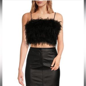 Lucy Paris feather top